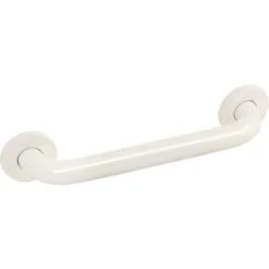 Barre D'appui Droite Blanche - Ø 32 Mm - Entraxe 600 Mm - Basic - Delabie