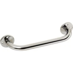 Barre D'appui Droite - 375 Mm - Ø 25 Mm - Laiton Nickelé Chromé - Pellet ASC