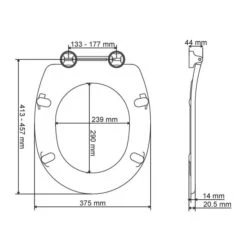 Abattant WC Blanc Simple - Spot Santé - Dubourgel -Cazabox 720009 t 1