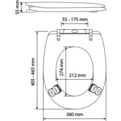 Abattant WC Blanc Arion Easy Clip D.A - Bois Réticulé - Descente Assistée Et Déclipsable - Olfa 6 Abattant WC Blanc Arion Easy Clip D.A - Bois Réticulé - Descente Assistée Et Déclipsable - Olfa -Cazabox 744021 t 1