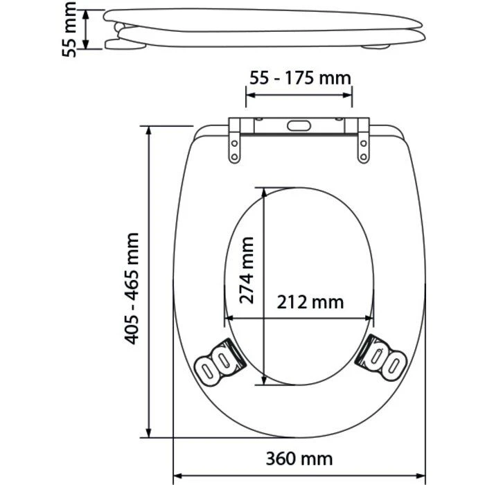 Abattant WC blanc Arion Easy Clip D.A - Bois réticulé - Descente assistée et déclipsable - Olfa Abattant WC Blanc Arion Easy Clip D.A - Bois Réticulé - Descente Assistée Et Déclipsable - Olfa -Cazabox 744021 t 1