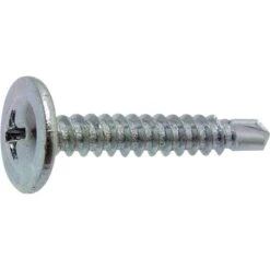 Vis Tôle Autoperceuse Zingué Blanc Tête Cylindrique PH2 - Ø 4,2 Mm - 15,9 Mm - Boîte De 500 Pièces - Viswood