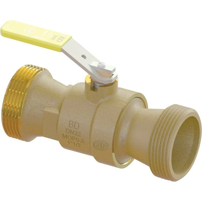 Vanne gaz naturel à boisseau sphérique - MM 1" - Manette plate jaune - Chuchu Decayeux Vanne Gaz Naturel à Boisseau Sphérique - MM 1" - Manette Plate Jaune - Chuchu Decayeux -Cazabox 903670368 mp i 1 4