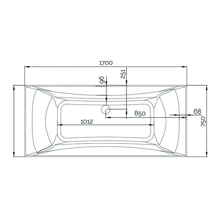 Baignoire balnéo Concerto 170 - Kinedo - Vitalité - tête à droite - Installation contre un mur Baignoire Balnéo Concerto 170 - Kinedo - Vitalité - Tête à Droite - Installation Contre Un Mur -Cazabox 904219447 mp t 2 2